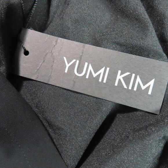 Yumi Kim Black Santorini Midi Sleeveless Ruffle Hem Dress Size S - Picture 8 of 10